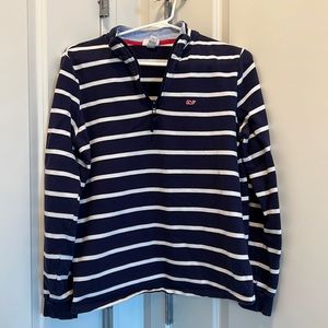 Vineyard Vines Navy and White Striped Sweatshirt